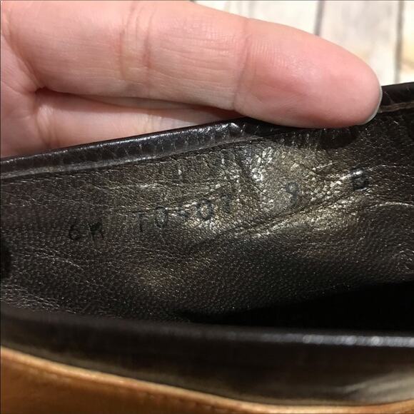 Stuart Weirzman Two Tone Color Block Brown Leather‎ Square Toe Boots Size 6 - Picture 7 of 7